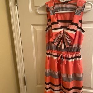 Striped womens dress